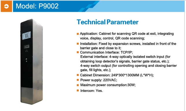 2023 New Qr Code/Card/Ticket Auto-Pay Car Parking System