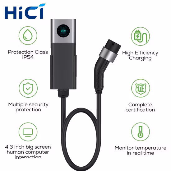 16A 유형 1 SAE J1772 전기 자동차용 휴대용 EV 충전기