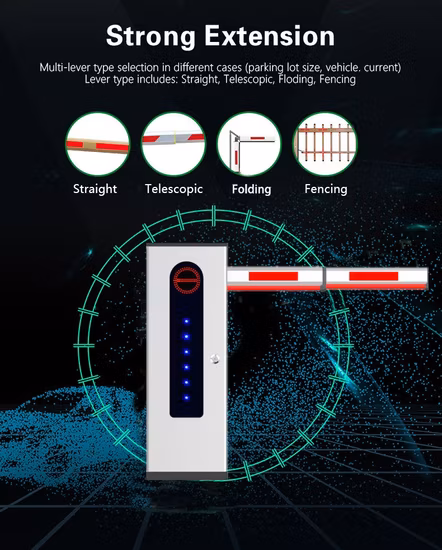 6미터 길이의 Parksperrentor mit LED